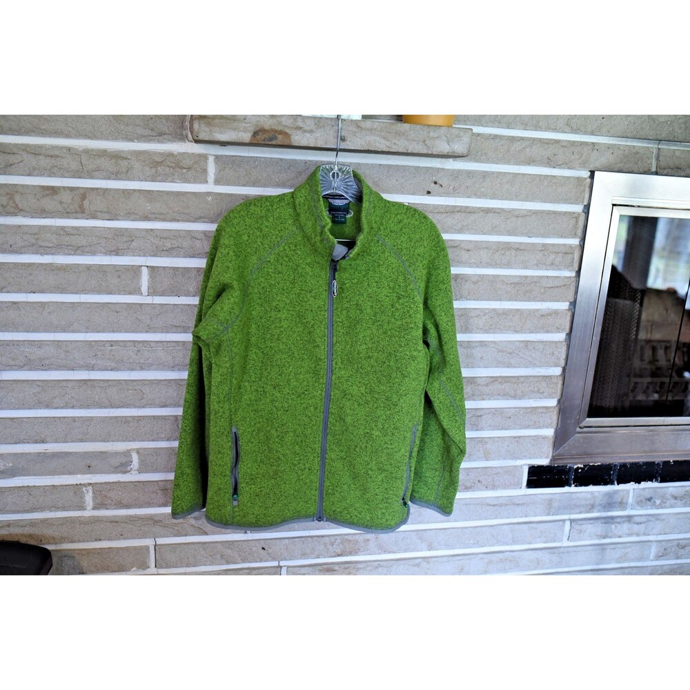 Arborwear Sweater Mens S Green Staghorn Fleece Full Zip Pullover Jacket outdoor